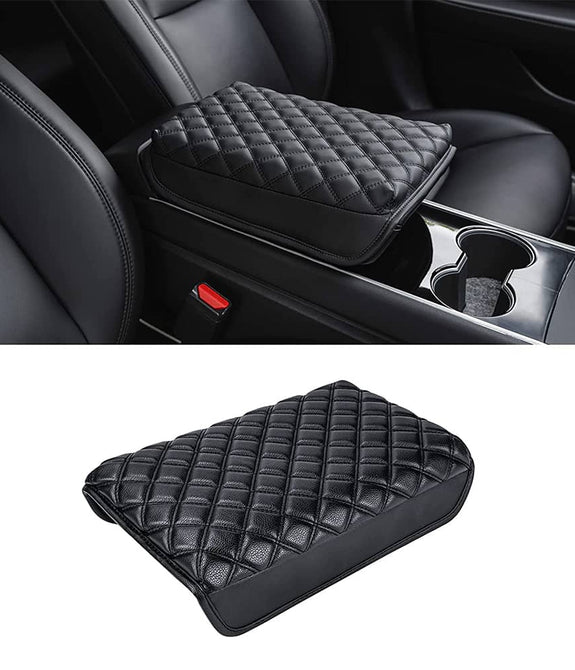Car Armrest Cushion (Tesla) - White