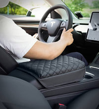 Car Armrest Cushion (Tesla) - Black