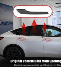 Car Door Handle Stickers (Tesla) - Gloss Black Carbon  (4 pcs a Pack)