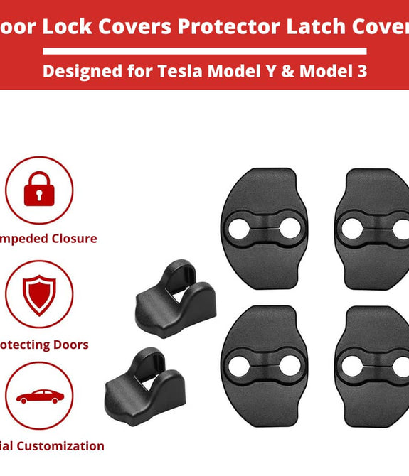 Car Lock Cover (4+4 pack) Tesla