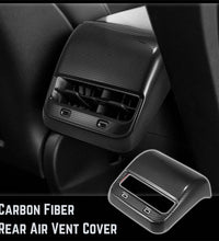 Car Rear Vent Cover (Tesla) - Matte Black Carbon