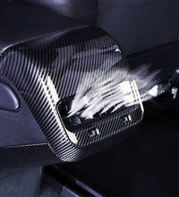 Car Rear Vent Cover (Tesla) - Matte Black Carbon