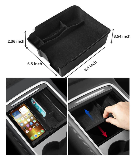 Car Armrest Console Organizer (Tesla)