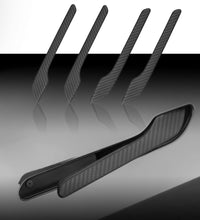 Car Door Handle Stickers (Tesla) - Matte Black Carbon (4 pcs a Pack)