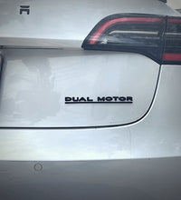 Car Sticker (Tesla) - Dual Motor - Black