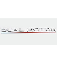 Car Sticker (Tesla) - Dual Motor - Sliver