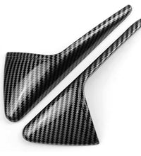 Car Side Camera Covers (Tesla) - Gloss Black Carbon/Gloss Black (2 pca a Pack)