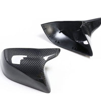 Car Side Mirror Cover (2 pcs a pack) - Tesla - Model 3 - Gloss Black Carbon