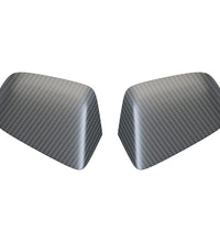 Car Side Mirror Cover (2 pcs a pack) - Tesla - Model Y - Matte Black Carbon