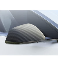 Car Side Mirror Cover (2 pcs a pack) - Tesla - Model Y - Matte Black Carbon