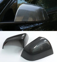 Car Side Mirror Cover (2 pcs a pack) - Tesla - Model Y - Gloss Black Carbon