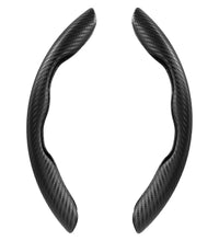 Car Steering Wheel Cover 2 sides (Gloss Black Carbon)