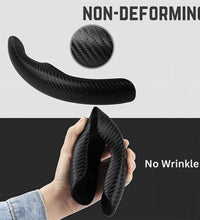 Car Steering Wheel Cover 2 sides (Gloss Black Carbon)