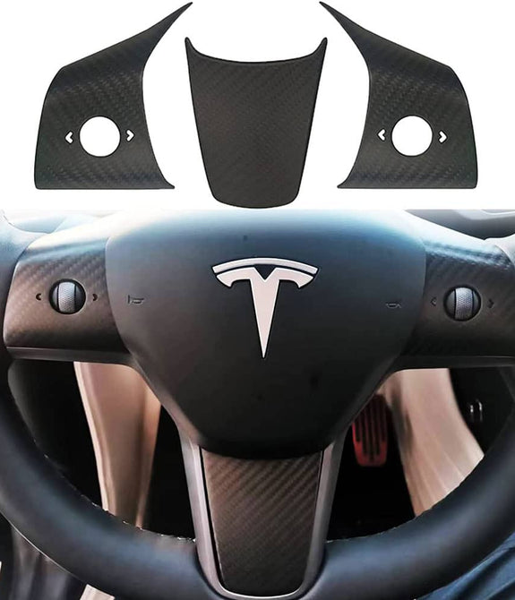 Car Steering Wheel Cover 3 pcs - Tesla